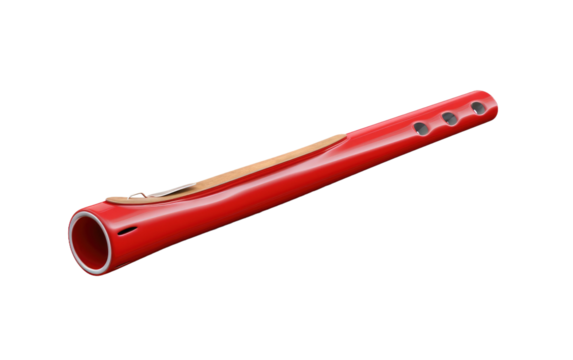 The Creative Play and Artistry Behind the Kazoo, a Whimsical Musical Instrument on a Clear Surface or PNG Transparent Background.