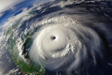 Majestic Cyclonic Formation from Space