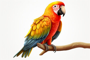 Obraz premium blue and yellow macaw parrot