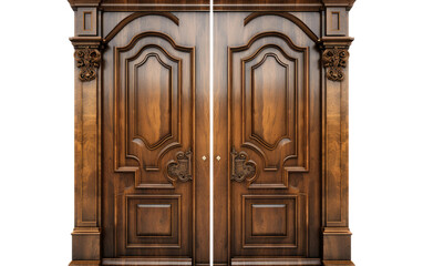 A Realistic Image Unveiling the Enigmatic Doorway on a Clear Surface or PNG Transparent Background.