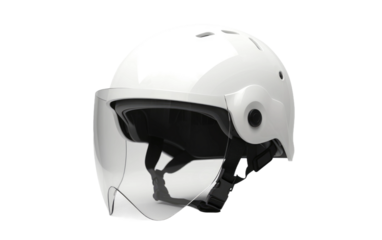 A Realistic Image of the Plastic Helmet on a Clear Surface or PNG Transparent Background.