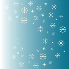 Beautiful winter background with snowflakes and glare
