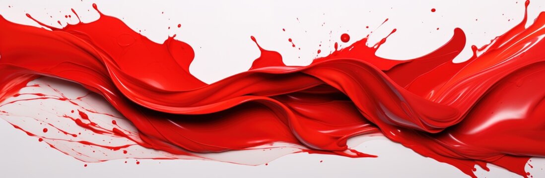 red paint splashes on a white background. The image is ideal for use in graphic design, advertising and other creative projects.