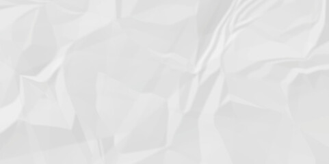 White wrinkled paper crumpled texture. white fabric textured crumpled white paper background. Panorama white paper texture background, crumpled pattern texture background.