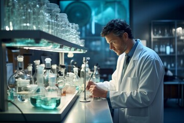 A doctor in a research lab, making groundbreaking discoveries for future medical advancements