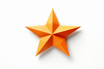 golden star on white background