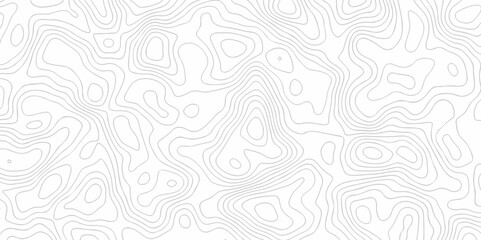 Seamless pattern wave lines Topographic map. Geographic mountain relief. Abstract lines background. Contour maps. Vector illustration, Topo contour map on white background, Topographic contour lines.