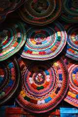 vertical of chiapas mexico Mexican artisan textile in san Cristobal de la casas 