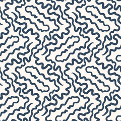 Seamless pattern with a simple abstract drawing