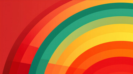 Fototapeta premium Brightly-colored arcs background