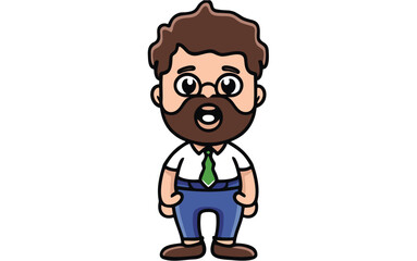 cartoon person vector illustration