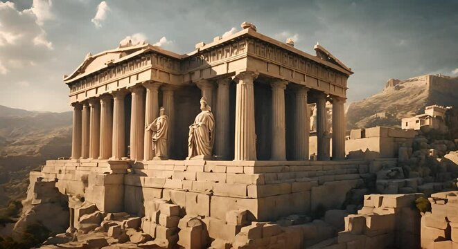 the temple of apollo generated AI