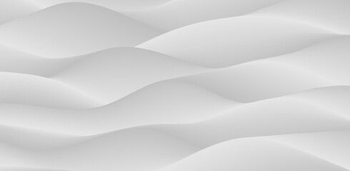 Elegant background design with grey and white wave texture. Luxury horizontal gray wavy background for business banner, poster, backdrop, voucher, invite, website, poster. Vector illustration
