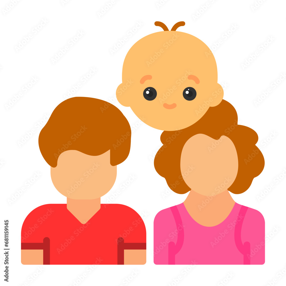 Wall mural family icon