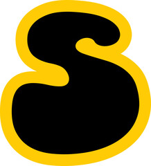 Funny Yummy font text glyph vector design