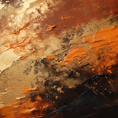 oil painting, abstraction in warm colors