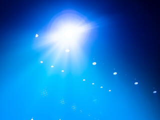 spotlights on stage performance shining directly from top to bottom. for backdrop or background.