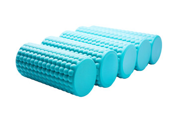 Foam Rollers Isolated on transparent background. Generative Ai