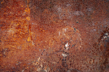 Metal surface with corrosion texture 