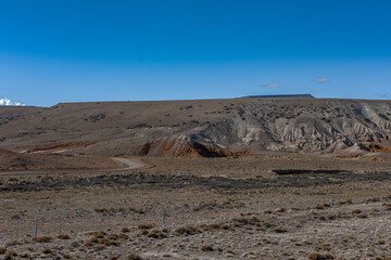 View of the landscape in Santa Cruz province, Patagonia, Argentina