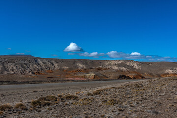 View of the landscape in Santa Cruz province, Patagonia, Argentina