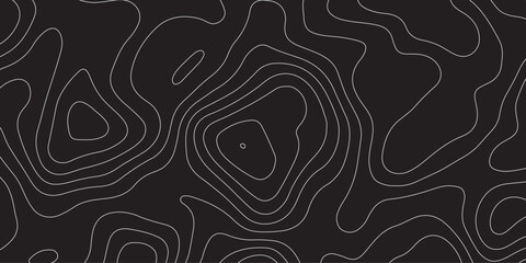 Abstract background of the topographic contours map with geographic line map .Imitation of a geographical mountain reliefs background .vector illustration of topographic line contour map design .