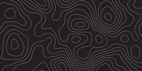 Abstract background of the topographic contours map with geographic line map .Imitation of a geographical mountain reliefs background .vector illustration of topographic line contour map design .