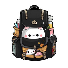 bag  kawaii sticker png transparent file