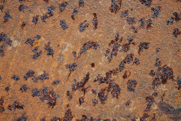 Metal surface with corrosion texture 