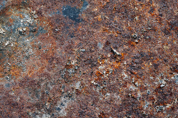 Metal surface with corrosion texture 