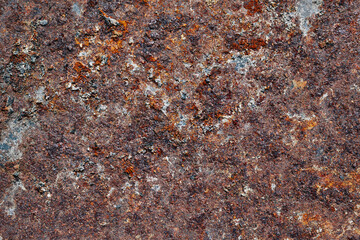 Metal surface with corrosion texture 