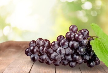 black grape tasty fresh ripe fruit