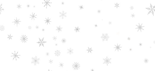 Frosty Snowfall: Mesmeric 3D Illustration Depicting Descending Holiday Snowflakes