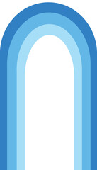 abstract blue arch