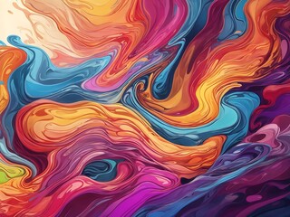 colorful movement abstract art