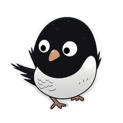 Obraz premium Bird kawaii sticker png transparent file