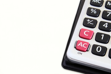 calculator key or buttons on a white background,Office,business,Education,back to...