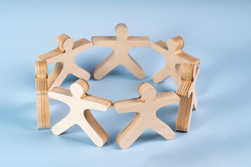 Mockup business community working people holding hands together, leadership concept, copyspace information