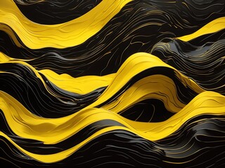 Black and yellow textured vector grungy background isolated. Wallpaper for social media post, poster, banner, greeting card, and other purposes.