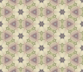 Fototapeta na wymiar Floral abstract watercolor seamless pattern. Cozy boho viridis and sweet embrace texture. Cute background for decor, design, print, fabrics, scrapbooking.