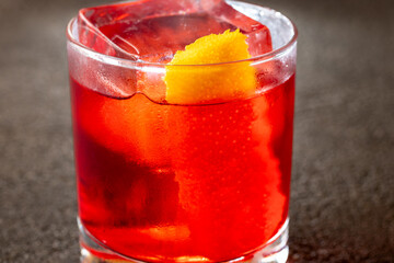Glass of Negroni
