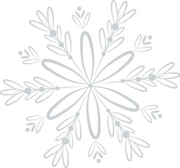 filigrane Schnee Kristall Blüte im Winter