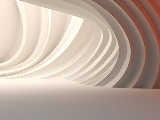 Fototapeta premium A Mesmerizing 3D Abstract Multicolor Visualization, colorful 3D abstract background design, Minimalistic pattern of simple shapes. Bright creative symmetric texture, ai generated photo