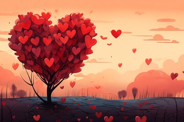 tree hearts middle field header cartoon give higher love connecting life effective altruism hate cupid banner