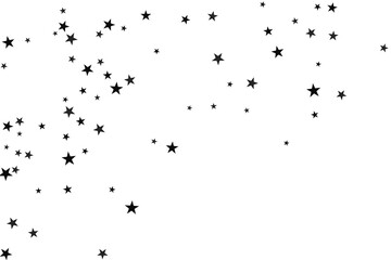 Star confetti. Abstract casual confetti background. Bright design pattern.