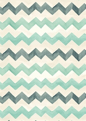 Watercolor illustration of zigzag lines pattern, digital paper, vintage minimalist aesthetic