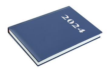 Blauer Kalender 2024 und Hintergrund transparent PNG cut out