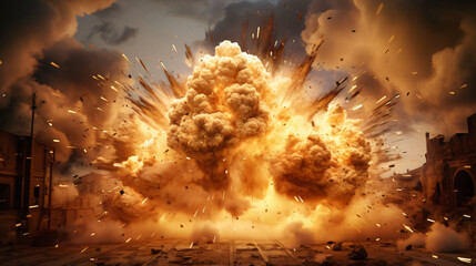 Abstract bomb explostion, blast off background