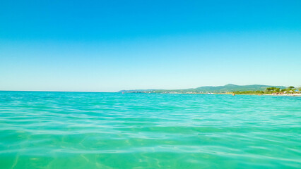 Fototapeta premium Tyrrhenian sea in Vada, Tuscany, Italy.
