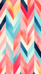 Fototapeta premium chevron Colorful modern hand drawn trendy abstract pattern